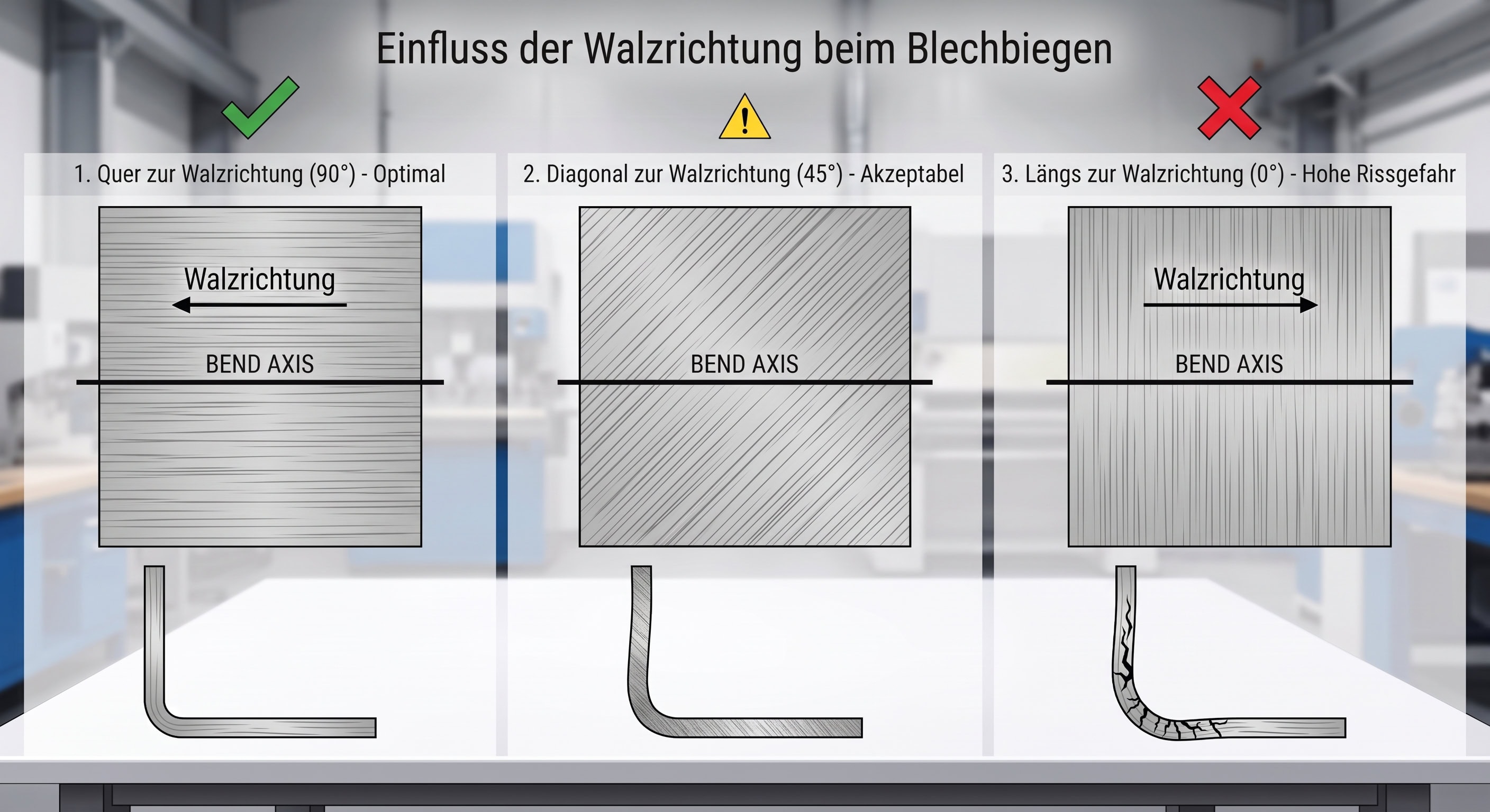 Wie beeinflusst die Walzrichtung die Konstruktion?